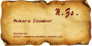 Mukera Zsombor névjegykártya